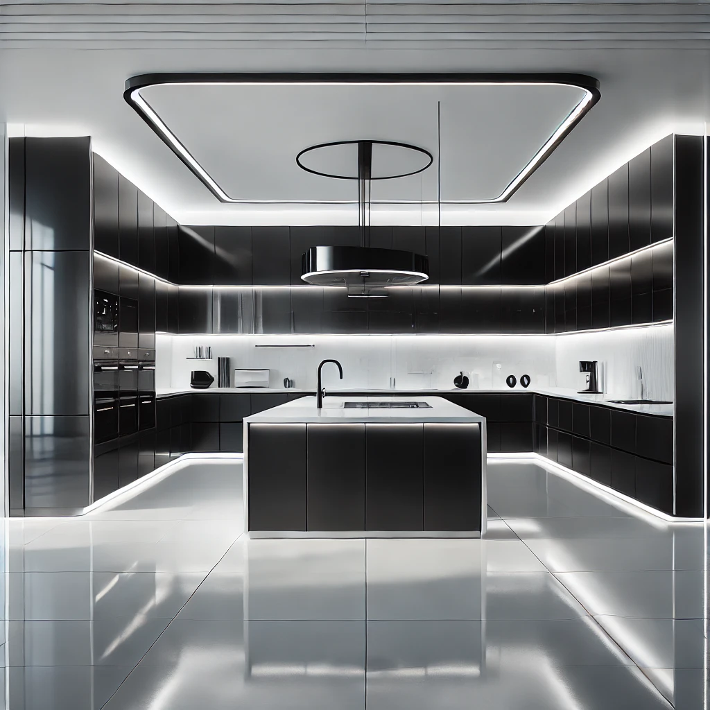 G-Shaped Modular Kitchen (Peninsula Kitchen)