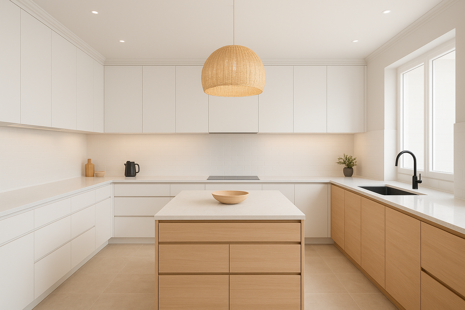 U Shape Modular Kitchen Design in Lucknow
