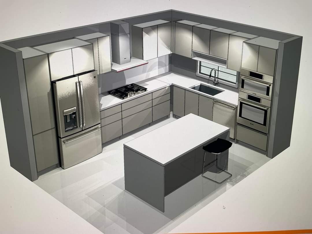 Island Modular Kitchen Design in Lucknow
