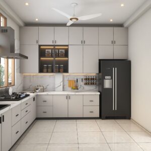 Modern Glossy L-Shape Kitchen