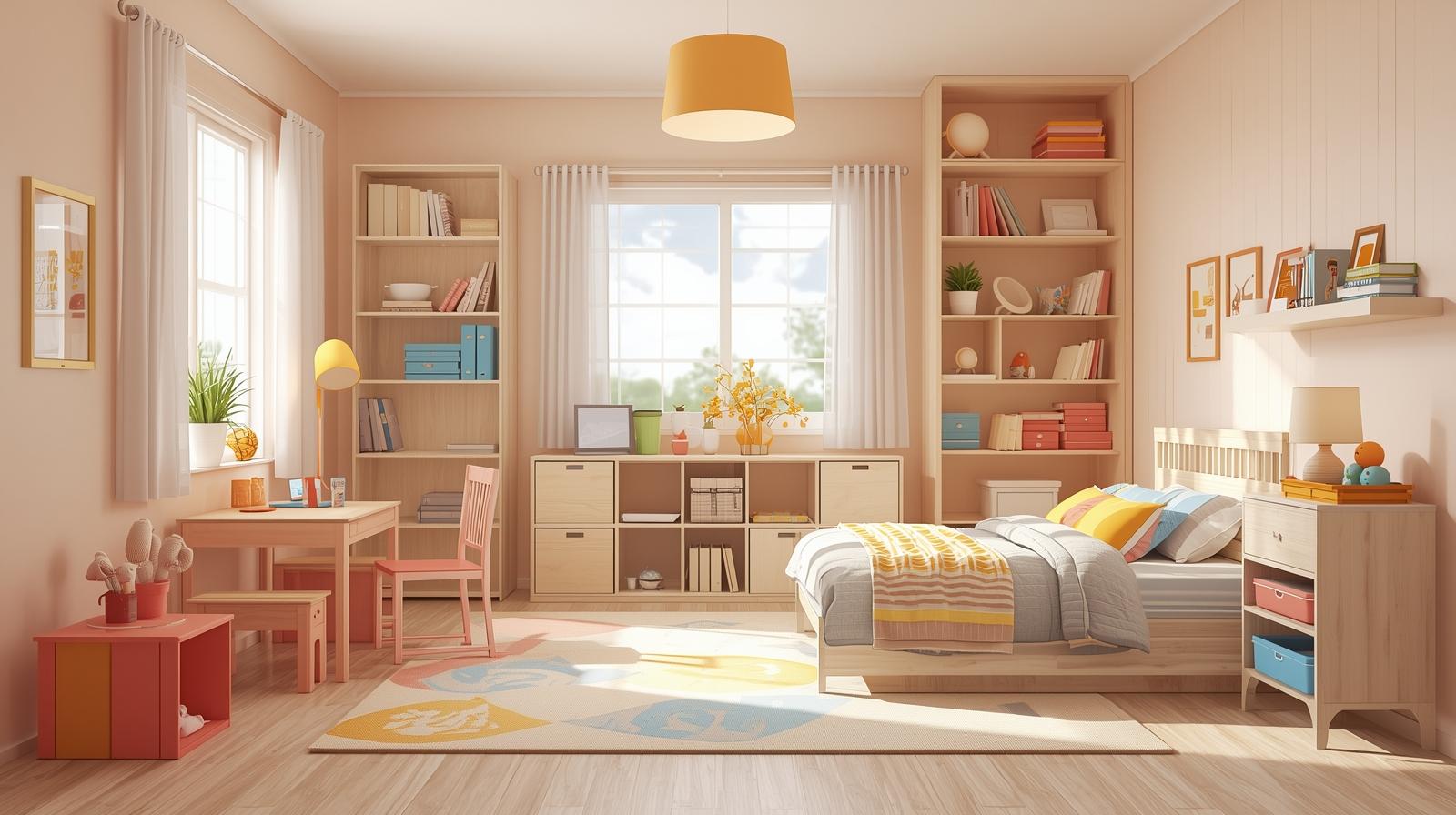 kids room interior design render kids room interior Designer in Lucknow