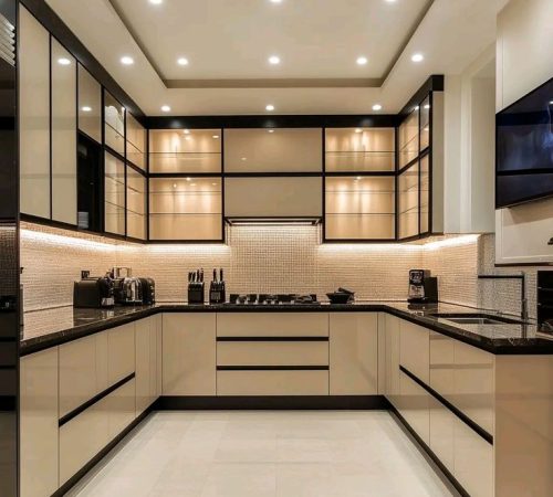 U-Shaped Laminate Kitchen