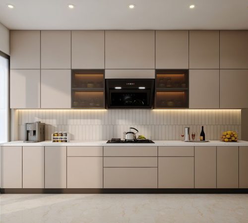 Straight Acrylic Kitchen