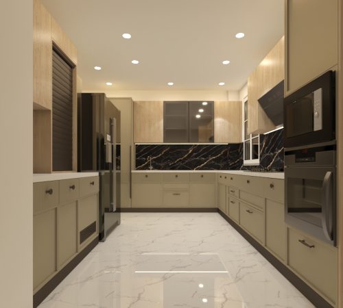 U-Shaped CNC Modular Kitchen