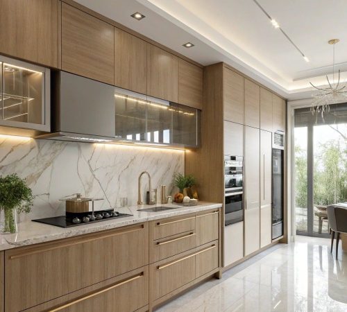 Straight Veneer Kitchen